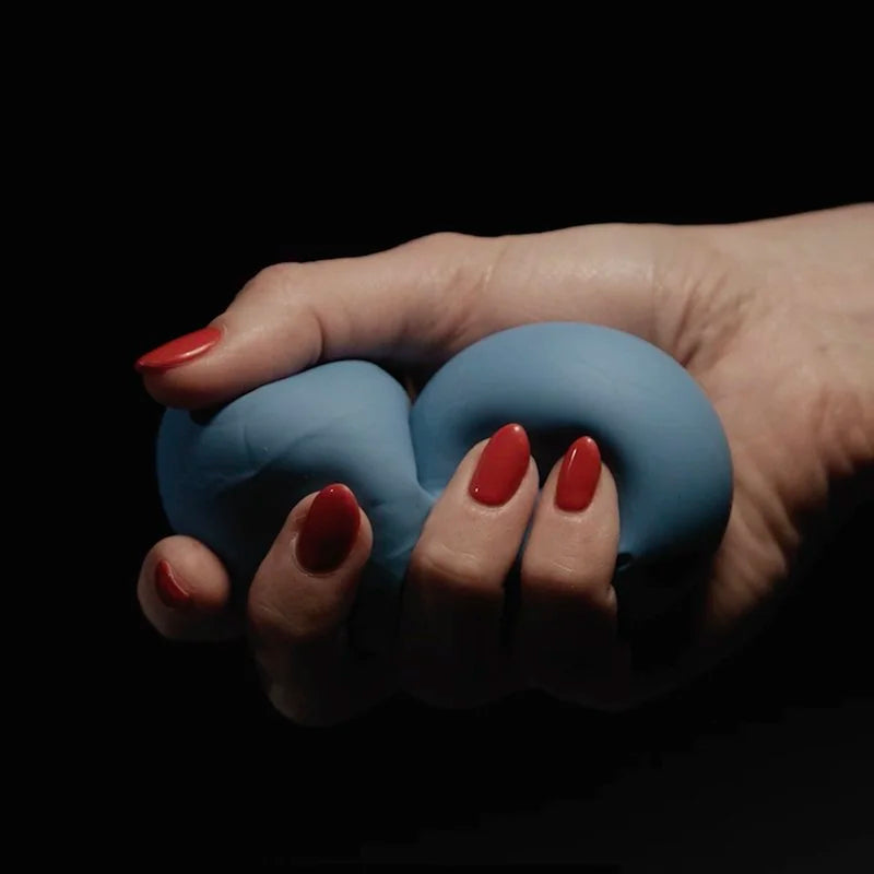 Stressticles being squeezed