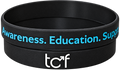 TCF Black Wristband (10 Pack)
